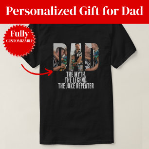 Camiseta Presente Pai Repetidor de Piadas