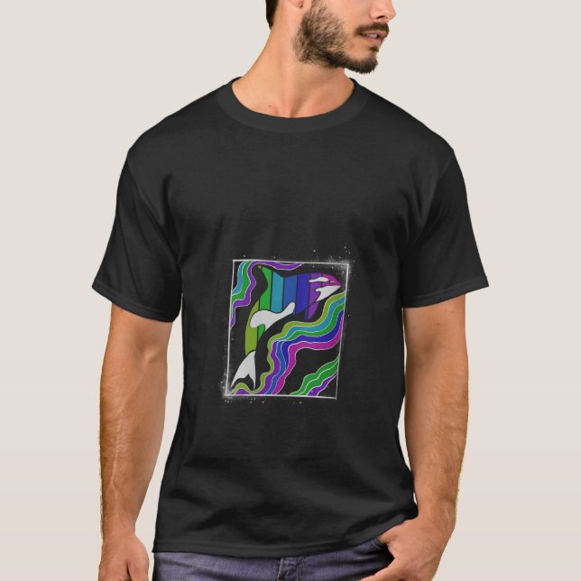 Camiseta Presente para a vida no mar das baleias assassinas (Frente)
