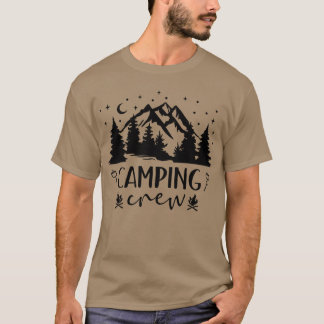 Camiseta Presente para acampamento da tripulação de neve pa
