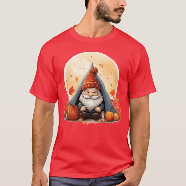 Camiseta Presente Para Acampantes Outono Camping retrô (Frente)