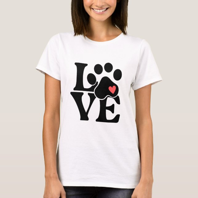Camiseta Presente para Amante de Animais de Estimação com P (Frente)