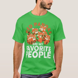 Camiseta Presente para amante de animais panda vermelho eng