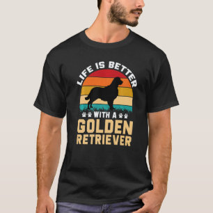 Camiseta Presente para amante de cães - a vida é melhor com