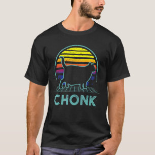 Camiseta Presente para Amante de Gato Gordo Retro Amor Gata