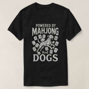 Camiseta Presente para Amante de Mahjong e Cachorro Dalmata