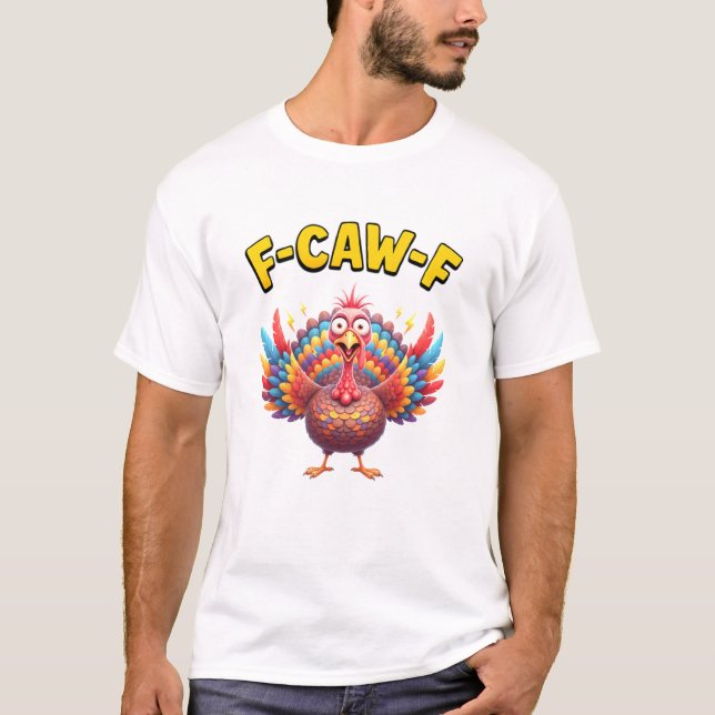 Camiseta Presente para Amante de Meme de Peru F-Caw-F Engra (Frente)