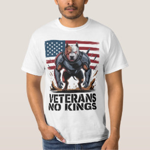 Camiseta Presente para Amante de Pitbull Veteranos Não Reis
