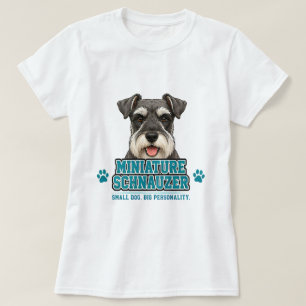 Camiseta 🐾 Presente para Amante de Schnauzer Miniatura 🐾