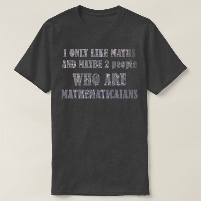 Camiseta presente para amantes da matemática (Frente do Design)