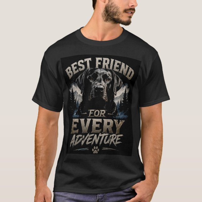 Camiseta 🐶 Presente para Amantes de Cães Labrador Retrieve (Frente)