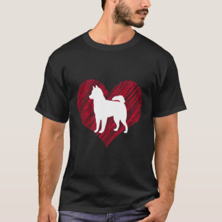 Camiseta Presente Para Amantes De Husky Siberiano Adoro Cac