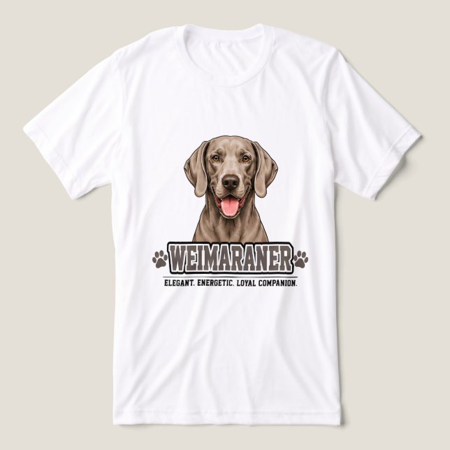 Camiseta 🐾 Presente para Amantes de Weimaraner 🐾 (Design frontal)