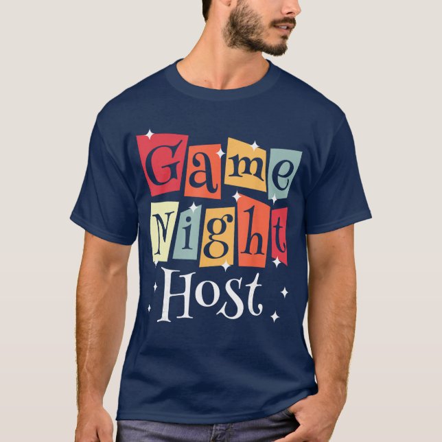 Camiseta Presente para anfitrião de noite de jogos (Frente)