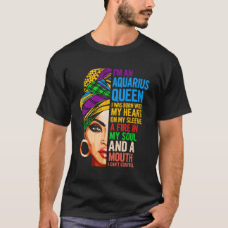 Camiseta Presente Para Aquário Mulheres Janeiro Rainha de f
