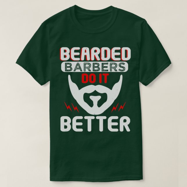 Camiseta Presente para barba e barbeiro 12 (Frente do Design)