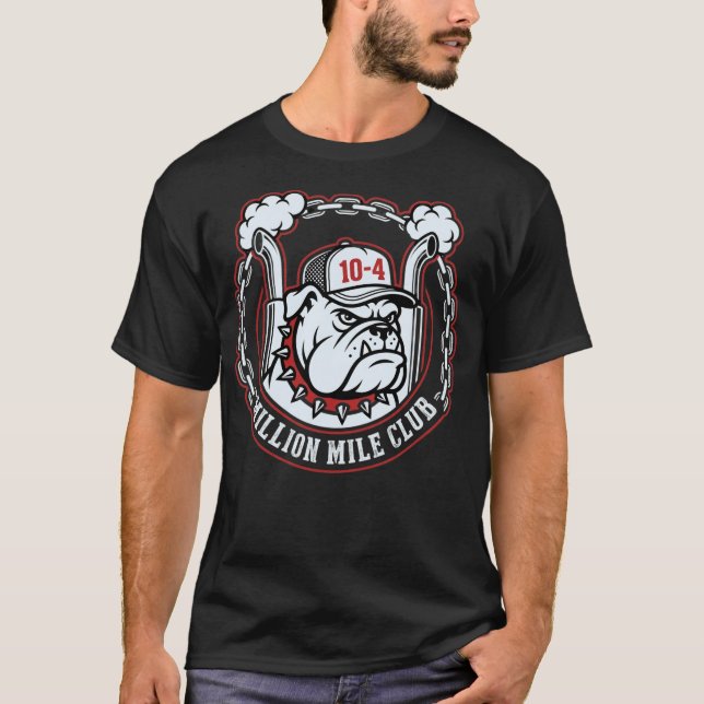 Camiseta Presente para Caminhoneiro do Clube de Milhão de M (Frente)