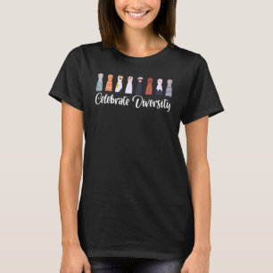 Camiseta Presente para Celebrar a Diversidade para Amantes