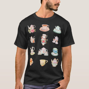 Camiseta Presente Para Copas De Retrô De Vintagem Do Tea Dr