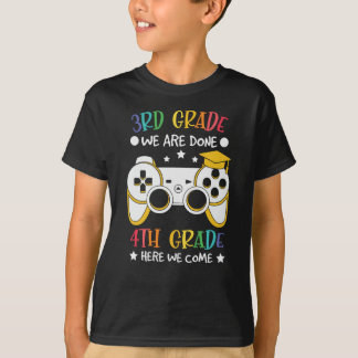 Camiseta Presente para Crianças Gamer de Adeus à 3ª Série e