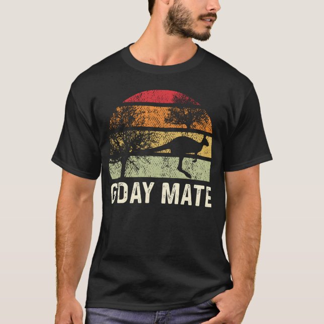 Camiseta Presente para defensora dos animais Gday Mate meni (Frente)