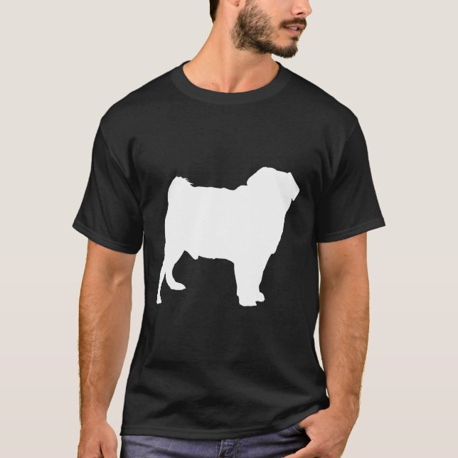 Camiseta Presente para Dono de Cachorro Pug Fofinho (Frente)