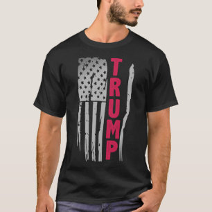 Camiseta Presente para eleitor apoiador de Trump Bandeira A