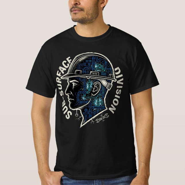 Camiseta Presente para Encanador de Divisão Subsuperficial (Frente)