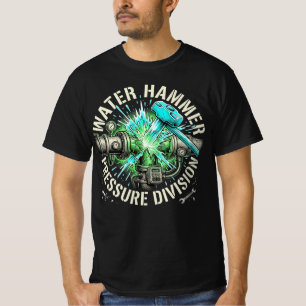 Camiseta Presente para Encanador Divisão de Pressão do Golp
