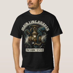 Camiseta Presente para Encanador Testado sob Pressão pela M