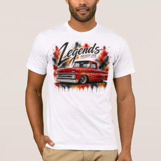 Camiseta Presente para Entusiasta de Caminhão Legends Never