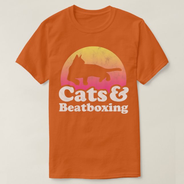 Camiseta Presente para gatos e beatboxing (Frente do Design)