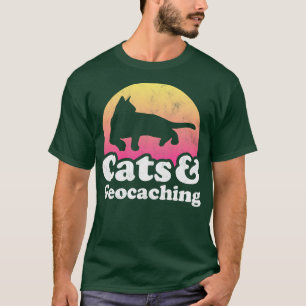 Camiseta Presente para gatos e Geocaching