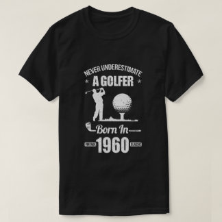 Camiseta Presente para Golfe de 60 anos Golfe 1960 60º Nasc