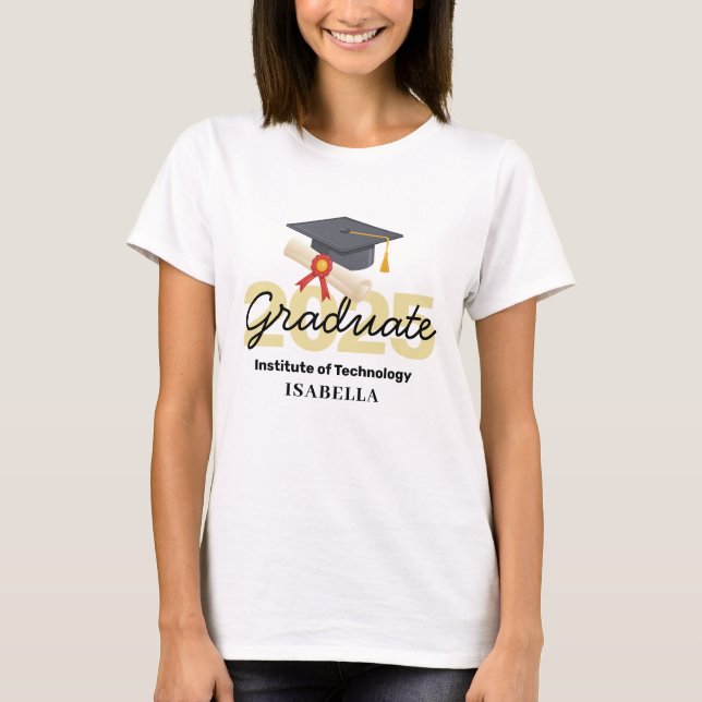 Camiseta Presente para graduação personalizada - Classe de  (Frente)