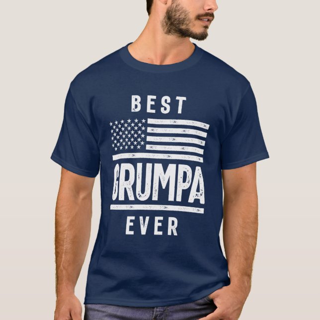 Camiseta Presente para Grumpa | Best Grumpa Ever (Frente)