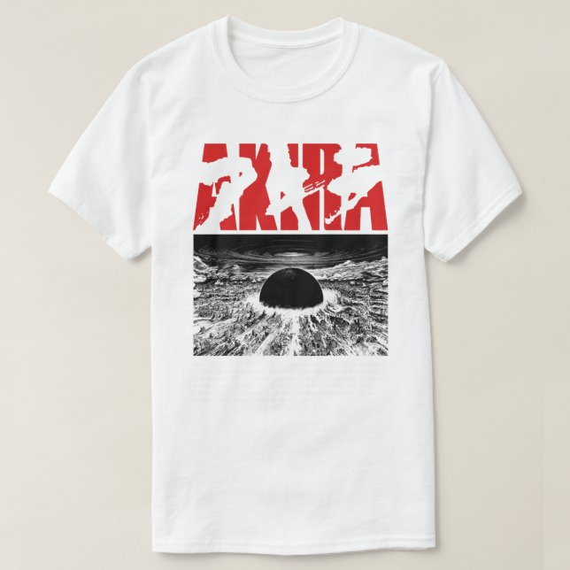Camiseta Presente Para Homens Akira Anime Manga Kurosawa In (Frente do Design)