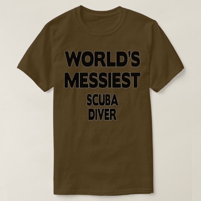 Camiseta Presente Para Homens Presente No Mergulhador Scuba (Frente do Design)