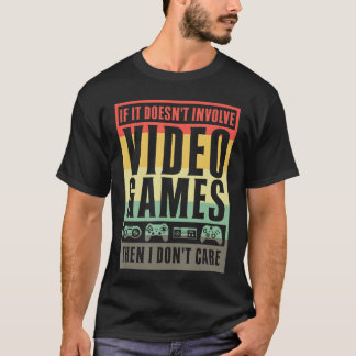 Camiseta Presente para Jogador de Vídeo Game Vintage Jogos 