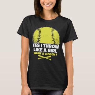 Camiseta Presente para jogadores de softball para garotas, 