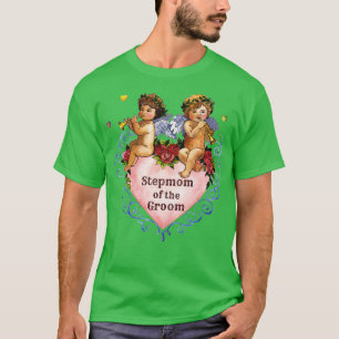 Camiseta Presente para madrasta do noivo anjos casamento