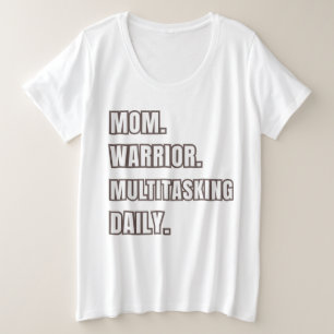 Camiseta Presente para Mãe 2026 Mãe Guerreira Multitarefa D