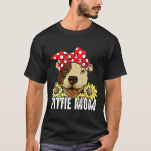Camiseta Presente para Mãe de Pittie Adoradora de Cães Pitb