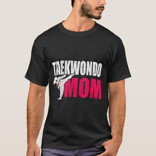Camiseta Presente para Mãe de Taekwondo (Frente)