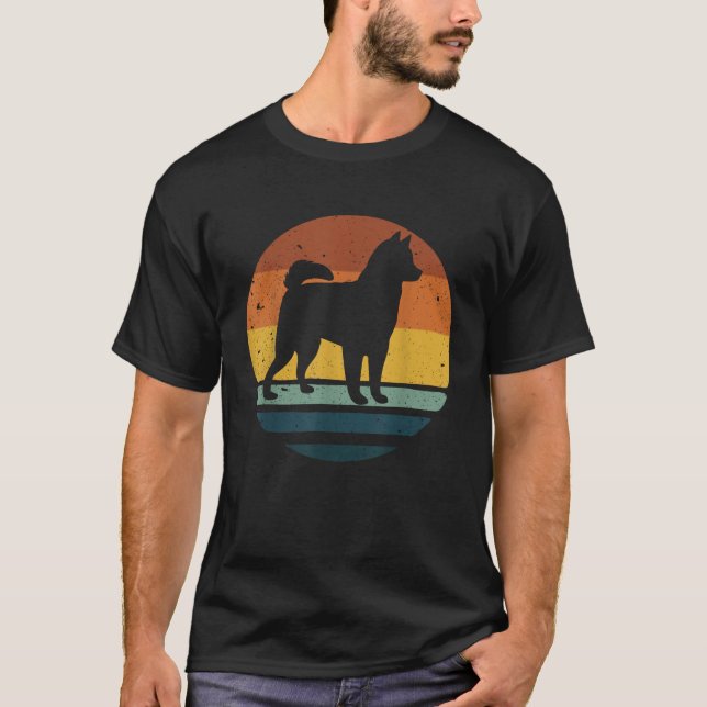 Camiseta Presente para Mãe e Pai de Clover Alaskan Kai Vint (Frente)