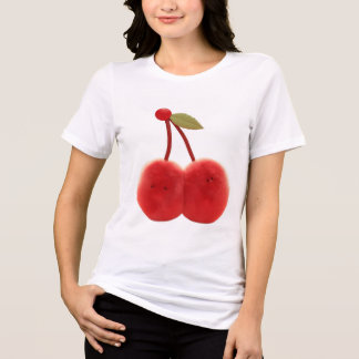 Camiseta Presente para Melhor Amigo – Dupla de Cereja Fofa 