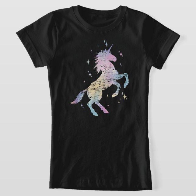 Camiseta Presente para Meninas Amantes de Unicórnios Fadas  (Postura )