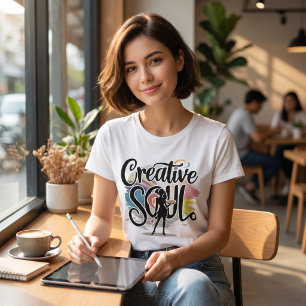 Camiseta Presente para Mulher Artística Vintage Alma Criati