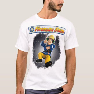 Camiseta Presente Para Mulheres Bombeiros Caricaturas Sam C