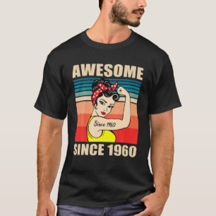 Camiseta Presente Para Mulheres De 61 Anos Vintage 61 Ruas