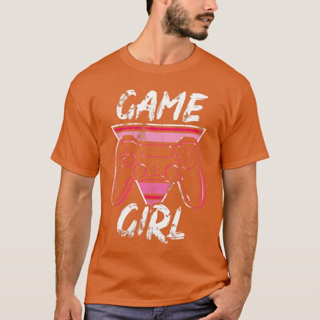 Camiseta Presente para Mulheres e Meninas Gamer Controle de (Frente)